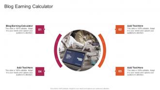 Blog Earning Calculator In Powerpoint And Google Slides Cpb