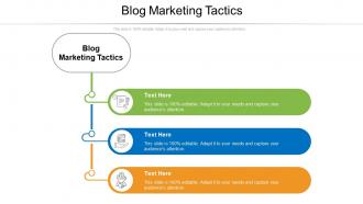 Blog marketing tactics ppt powerpoint presentation styles aids cpb