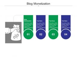 Blog monetization ppt powerpoint presentation styles templates cpb