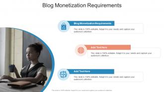Blog Monetization Requirements In Powerpoint And Google Slides Cpb