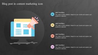 Blog Post In Content Marketing Icon
