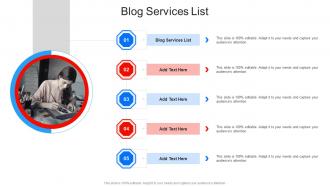 Blog Services List In Powerpoint And Google Slides Cpb