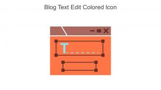 Blog Text Edit Colored Icon In Powerpoint Pptx Png And Editable Eps Format