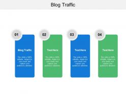 Blog traffic ppt powerpoint presentation file picture cpb