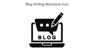 Blog Writing Monotone Icon In Powerpoint Pptx Png And Editable Eps Format