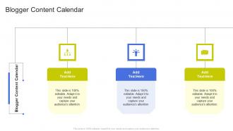 Blogger Content Calendar In Powerpoint And Google Slides Cpb