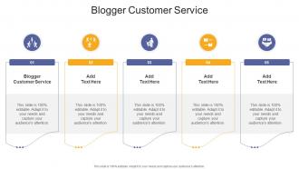 Blogger Customer Service In Powerpoint And Google Slides Cpb