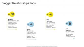 Blogger Relationships Jobs In Powerpoint And Google Slides Cpb
