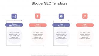 Blogger SEO Templates In Powerpoint And Google Slides Cpb
