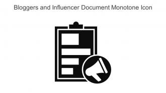 Bloggers And Influencer Document Monotone Icon In Powerpoint Pptx Png And Editable Eps Format