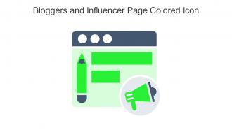 Bloggers And Influencer Page Colored Icon In Powerpoint Pptx Png And Editable Eps Format