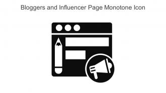 Bloggers And Influencer Page Monotone Icon In Powerpoint Pptx Png And Editable Eps Format