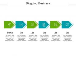 Blogging business ppt powerpoint presentation gallery graphics template cpb
