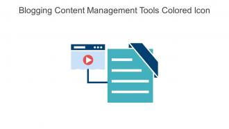 Blogging Content Management Tools Colored Icon In Powerpoint Pptx Png And Editable Eps Format