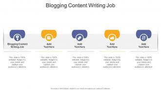 Blogging Content Writing Job In Powerpoint And Google Slides Cpb