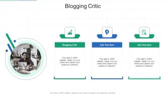 Blogging Critic In Powerpoint And Google Slides Cpb