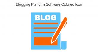Blogging Platform Software Colored Icon In Powerpoint Pptx Png And Editable Eps Format