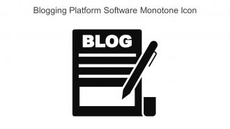 Blogging Platform Software Monotone Icon In Powerpoint Pptx Png And Editable Eps Format