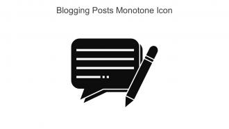 Blogging Posts Monotone Icon In Powerpoint Pptx Png And Editable Eps Format