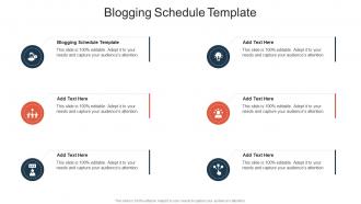 Blogging Schedule Template In Powerpoint And Google Slides Cpb