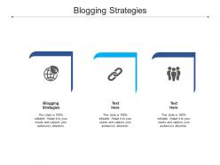 Blogging strategies ppt powerpoint presentation icon slide download cpb