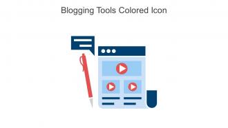 Blogging Tools Colored Icon In Powerpoint Pptx Png And Editable Eps Format