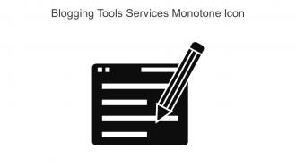 Blogging Tools Services Monotone Icon In Powerpoint Pptx Png And Editable Eps Format