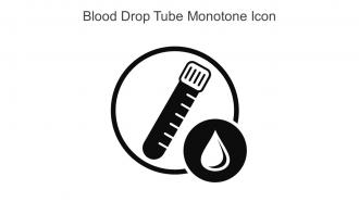 Blood Drop Tube Monotone Icon In Powerpoint Pptx Png And Editable Eps Format