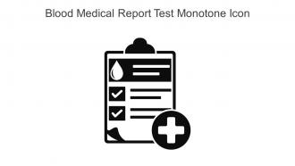 Blood Medical Report Test Monotone Icon In Powerpoint Pptx Png And Editable Eps Format