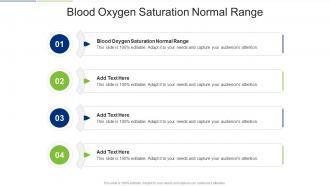 Blood Oxygen Saturation Normal Range In Powerpoint And Google Slides Cpb
