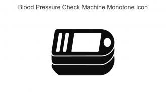 Blood Pressure Check Machine Monotone Icon In Powerpoint Pptx Png And Editable Eps Format