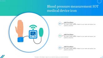 Blood Pressure Measurement IOT Medical Device Icon