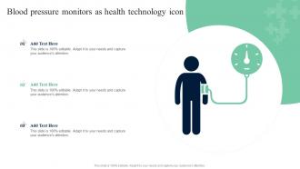 Blood Pressure Monitors As Health Technology Icon