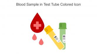 Blood Sample In Test Tube Colored Icon In Powerpoint Pptx Png And Editable Eps Format