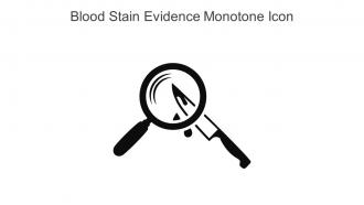 Blood Stain Evidence Monotone Icon In Powerpoint Pptx Png And Editable Eps Format