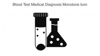 Blood Test Medical Diagnosis Monotone Icon In Powerpoint Pptx Png And Editable Eps Format