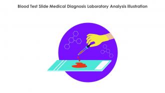 Blood Test Slide Medical Diagnosis Laboratory Analysis Illustration