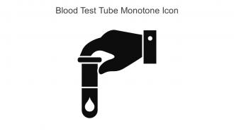 Blood Test Tube Monotone Icon In Powerpoint Pptx Png And Editable Eps Format