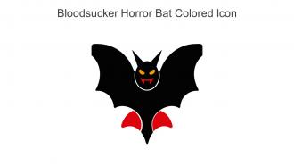 Bloodsucker Horror Bat Colored Icon In Powerpoint Pptx Png And Editable Eps Format
