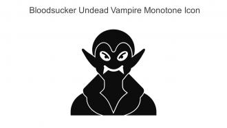 Bloodsucker Undead Vampire Monotone Icon In Powerpoint Pptx Png And Editable Eps Format