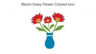 Bloom Daisy Flower Colored Icon In Powerpoint Pptx Png And Editable Eps Format