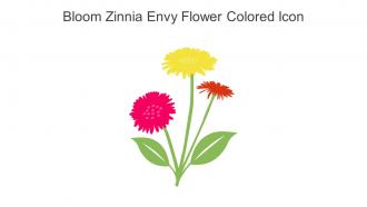 Bloom Zinnia Envy Flower Colored Icon In Powerpoint Pptx Png And Editable Eps Format
