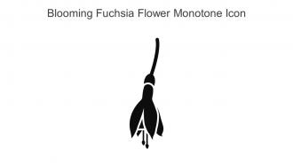 Blooming Fuchsia Flower Monotone Icon In Powerpoint Pptx Png And Editable Eps Format