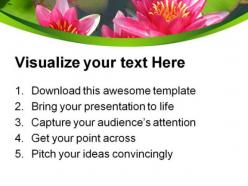 Blooming lily nature powerpoint templates and powerpoint backgrounds 0211