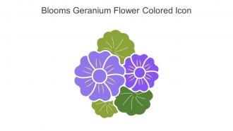 Blooms Geranium Flower Colored Icon In Powerpoint Pptx Png And Editable Eps Format