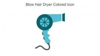 Blow Hair Dryer Colored Icon In Powerpoint Pptx Png And Editable Eps Format