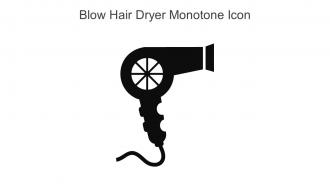 Blow Hair Dryer Monotone Icon In Powerpoint Pptx Png And Editable Eps Format