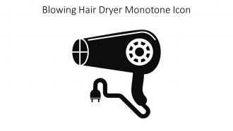 Blowing Hair Dryer Monotone Icon In Powerpoint Pptx Png And Editable Eps Format