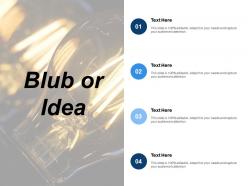 Blub or idea ppt slides background images