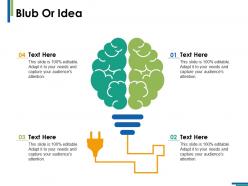 Blub or idea technology ppt infographics example introduction